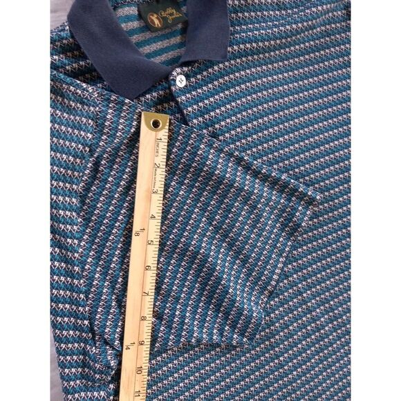 Bobby Jones Men's Large Italian Golf Polo Short Sleeve Geometric‎ Aztec Pattern - Picture 11 of 13